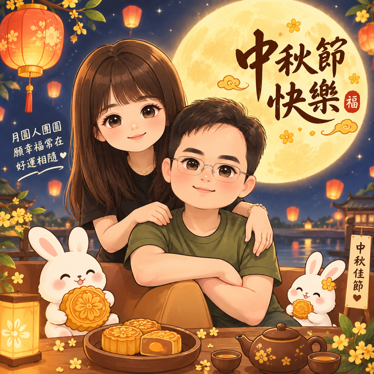 中秋佳節賀卡